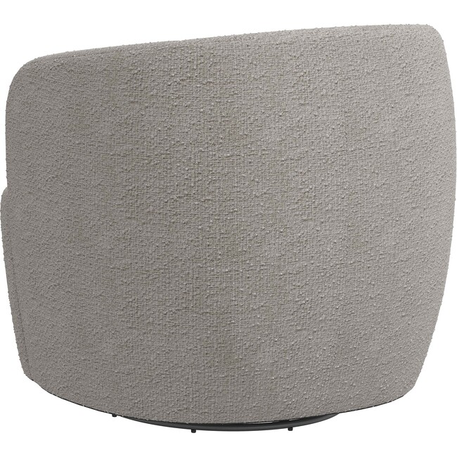 Giles Swivel Chair, Milano Elephant - Nursery Chairs - 3