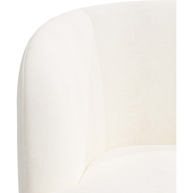 Giles Swivel Chair, Zuma White - Nursery Chairs - 4