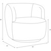 Giles Swivel Chair, Zuma White - Nursery Chairs - 6
