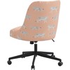 Taylor Desk Chair, Cheetah Walk White/Blush - Desk Chairs - 3