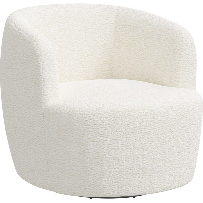 Giles Swivel Chair, Sheepskin White - Nursery Chairs - 7
