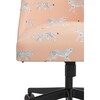 Taylor Desk Chair, Cheetah Walk White/Blush - Desk Chairs - 4
