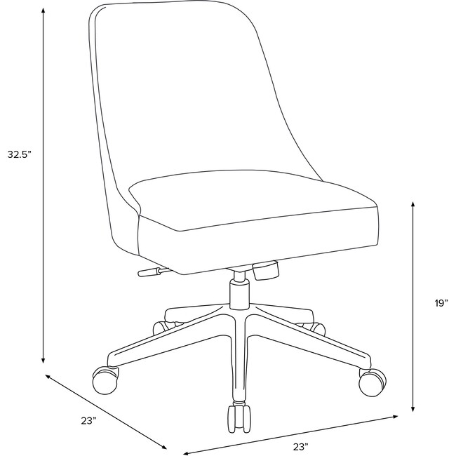 Taylor Desk Chair, Frolic Citrus - Desk Chairs - 6