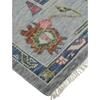 Larson Luxe Hand Knot Botanical Rug, Cool Grey - Rugs - 3