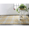 Jens Eco-Friendly Dhurrie Rug, Golden/Denim - Rugs - 2