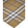 Jens Eco-Friendly Dhurrie Rug, Golden/Denim - Rugs - 3