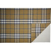 Jens Eco-Friendly Dhurrie Rug, Golden/Denim - Rugs - 4
