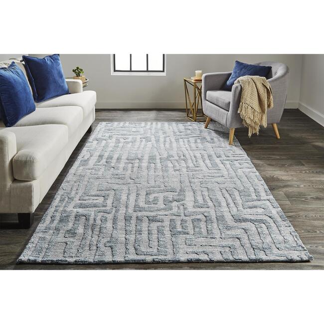 Oliena Modern Minimalist Rug, Misty