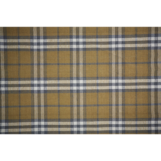 Jens Eco-Friendly Dhurrie Rug, Golden/Denim - Rugs - 5