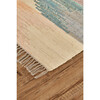 Miska Pastel Navajo Bohemian Rug, Orange/Turquoise/Grey - Rugs - 2
