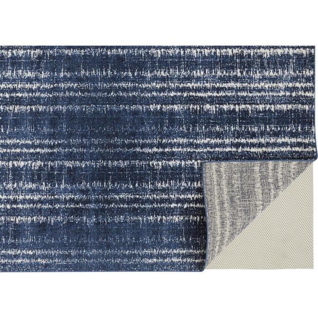 Meera Striated Coastal Inspired Rug, Navy - Rugs - 4