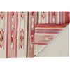 Galvin Navajo Style Serape Kilim Rug, Chili Pepper Red/Goldenrod - Rugs - 4