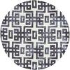 Marengo Tufted Greek Key Wool Rug, Noir - Rugs - 3