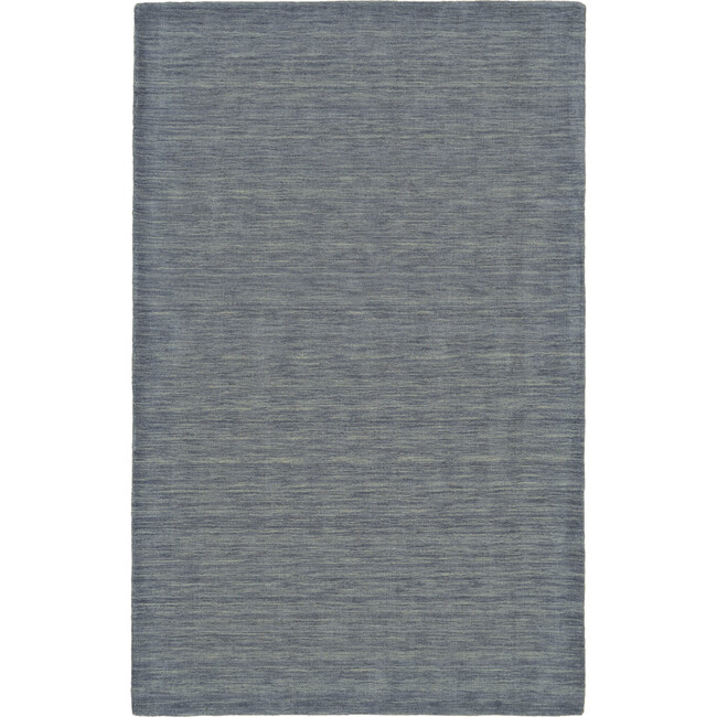 Celano Hand Woven Marled Wool Rug, Dusty Blue