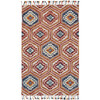 Calendra Hand Tufted Suzani Wool Rug, Navy/Gold/Orange - Rugs - 1 - thumbnail