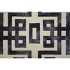 Marengo Tufted Greek Key Wool Rug, Noir - Rugs - 5