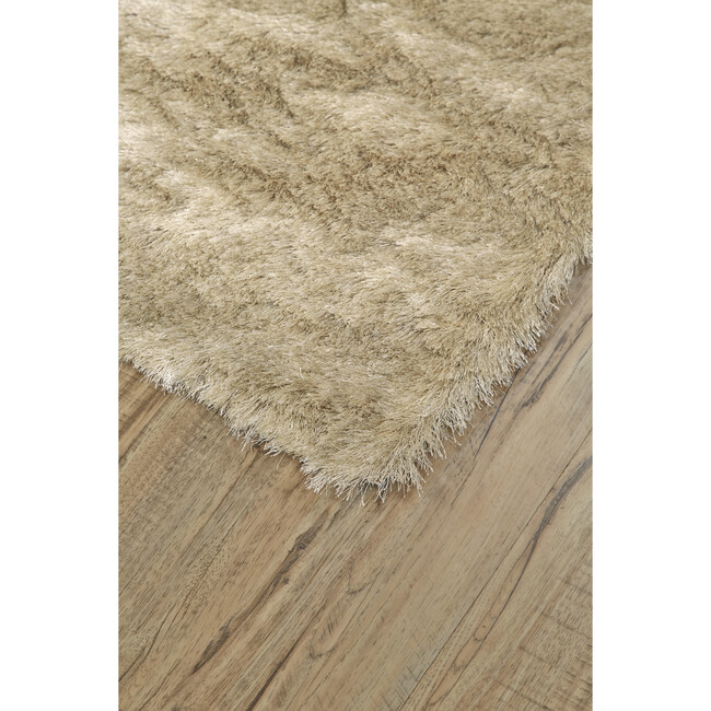 Freya Plush Metallic Shag Rug, Cream/Beige - Rugs - 3