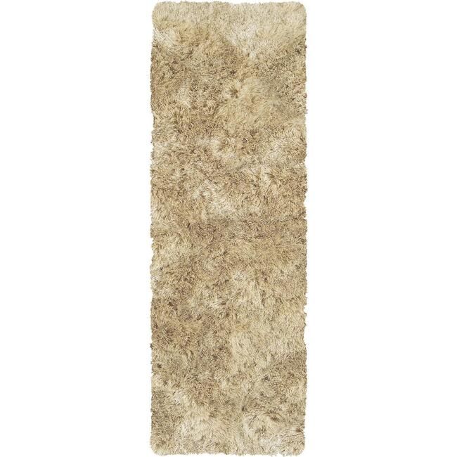 Freya Plush Metallic Shag Rug, Cream/Beige - Rugs - 4