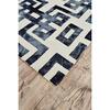 Marengo Tufted Greek Key Wool Rug, Noir - Rugs - 7