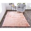 Freya Plush Metallic Shag Rug, Salmon - Rugs - 2