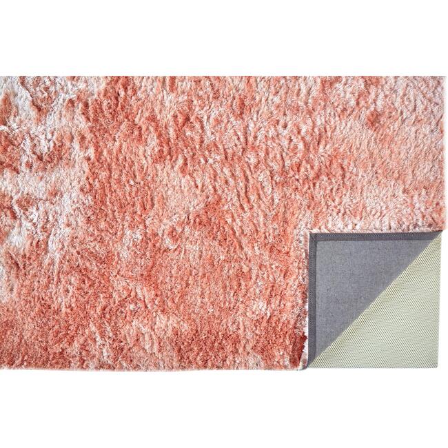 Freya Plush Metallic Shag Rug, Salmon - Rugs - 4