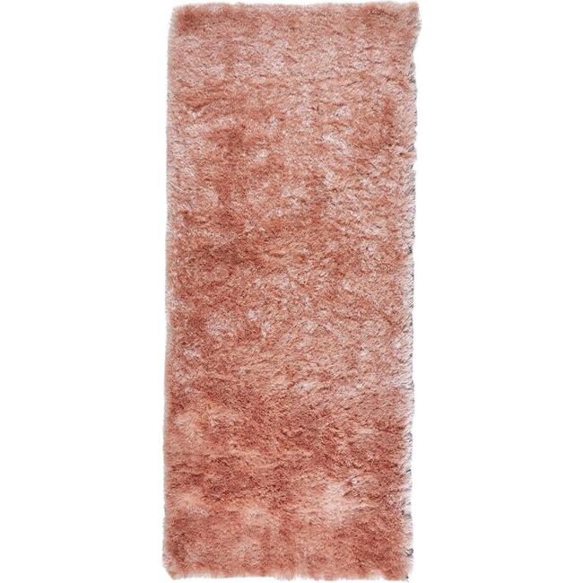 Freya Plush Metallic Shag Rug, Salmon - Rugs - 7