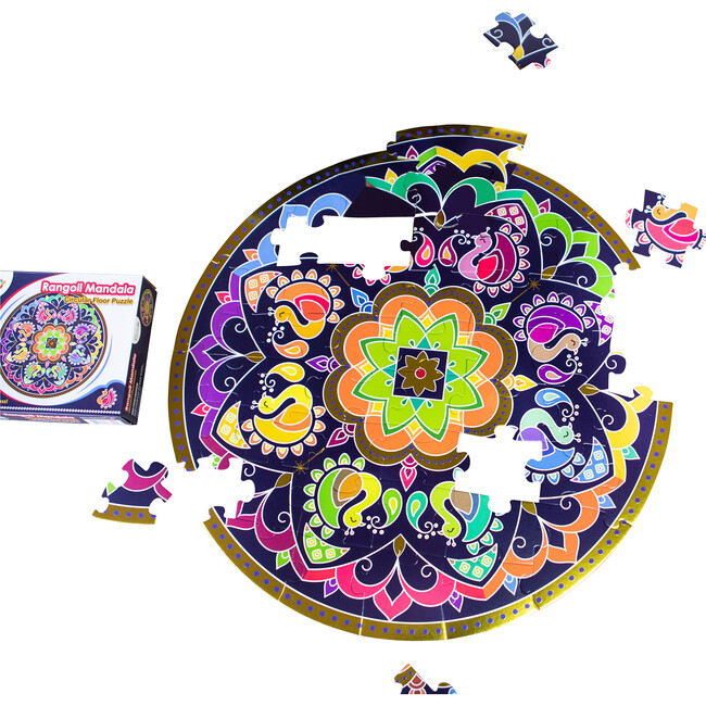 Rangolia Mandala Circular Floor Puzzle - Puzzles - 1