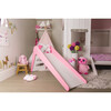 Modern Wooden Indoor Slide, Pink - Role Play Toys - 2
