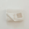 Ribbed Knit Blanket, Powder - Blankets - 3