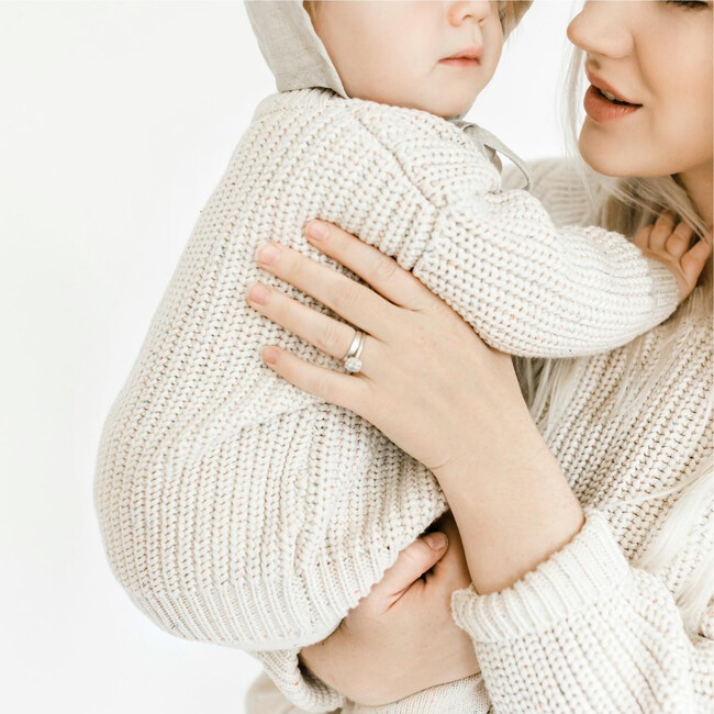 Knit Chunky Sweater, Sprinkle - Sweaters - 8