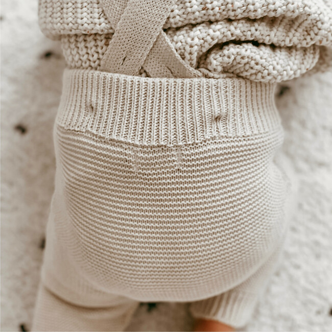 Knit Suspenders, Natural - Overalls - 5