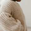Knit Chunky Sweater, Oat Fleck - Sweaters - 6