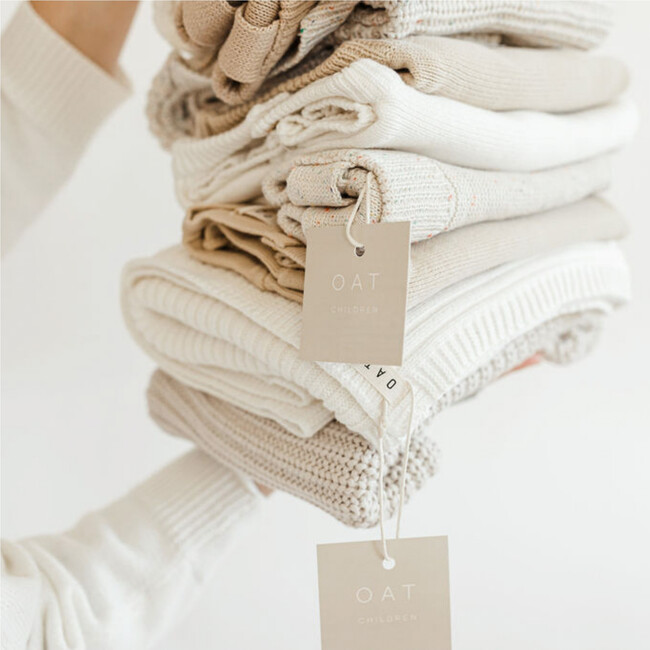 Ribbed Knit Blanket, Powder - Blankets - 7