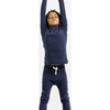 Louie Slim Jogger, Marine - Sweatpants - 2