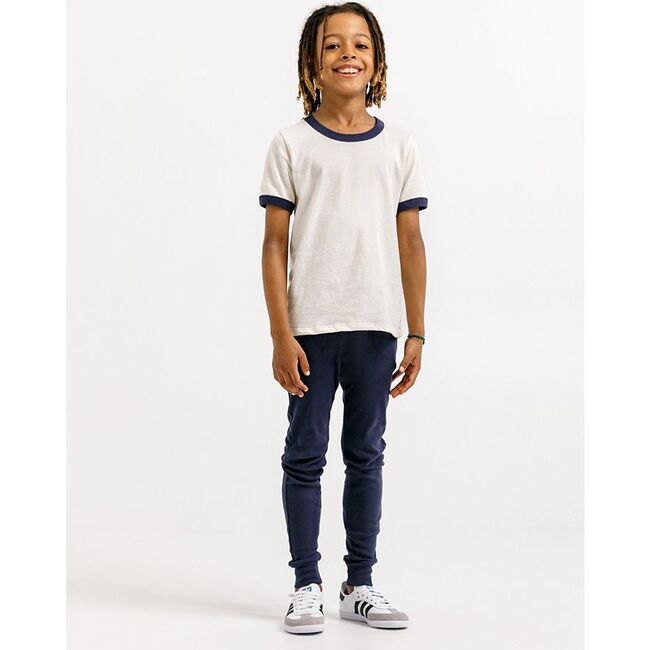 Louie Slim Jogger, Marine - Sweatpants - 3