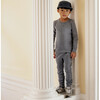 Louie Slim Jogger, Dusty Blue - Sweatpants - 2