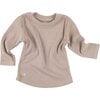 Baby Rib Long Sleeve Top, Fawn - Shirts - 1 - thumbnail