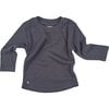 Baby Rib Long Sleeve Top, Washed Black - Shirts - 1 - thumbnail