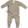 Baby Rib Kimono Onesie, Eucalyptus - Onesies - 1 - thumbnail