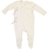 Baby Rib Kimono Onesie, Natural - Onesies - 1 - thumbnail