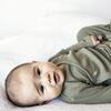 Baby Rib Kimono Onesie, Eucalyptus - Onesies - 2