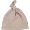 Baby Knotted Beanie, Fawn - Hats - 1 - thumbnail