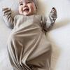 Baby Kimono Gown, Eucalyptus - Nightgowns - 3