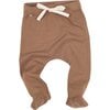 Baby Jersey Footie, Camel - Onesies - 1 - thumbnail