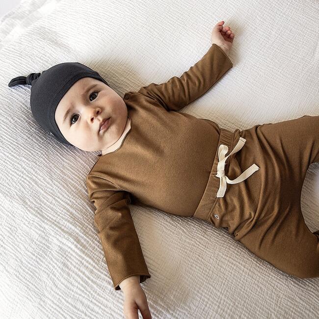 Baby Jersey Onesie, Camel - Onesies - 3