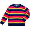 Cashmere Crewneck, Rainbow Stripe - Sweaters - 1 - thumbnail