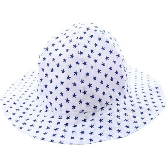 Baby Sun Hat, Navy Star - Hats - 1