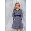 Gigi Party Coat, Blue Sparkle Tweed - Coats - 2