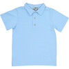 Knit Polo, Sky Blue - Polo Shirts - 1 - thumbnail