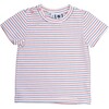 Henry Button Tee, Red White Blue Stripe Knit - Tees - 1 - thumbnail